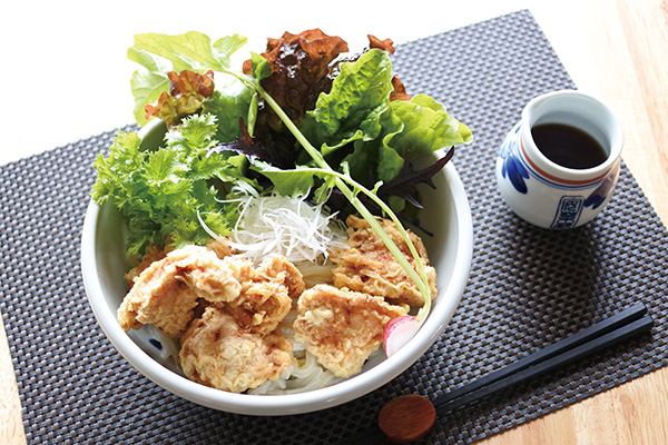 大山ハーブチキン鶏天うどん